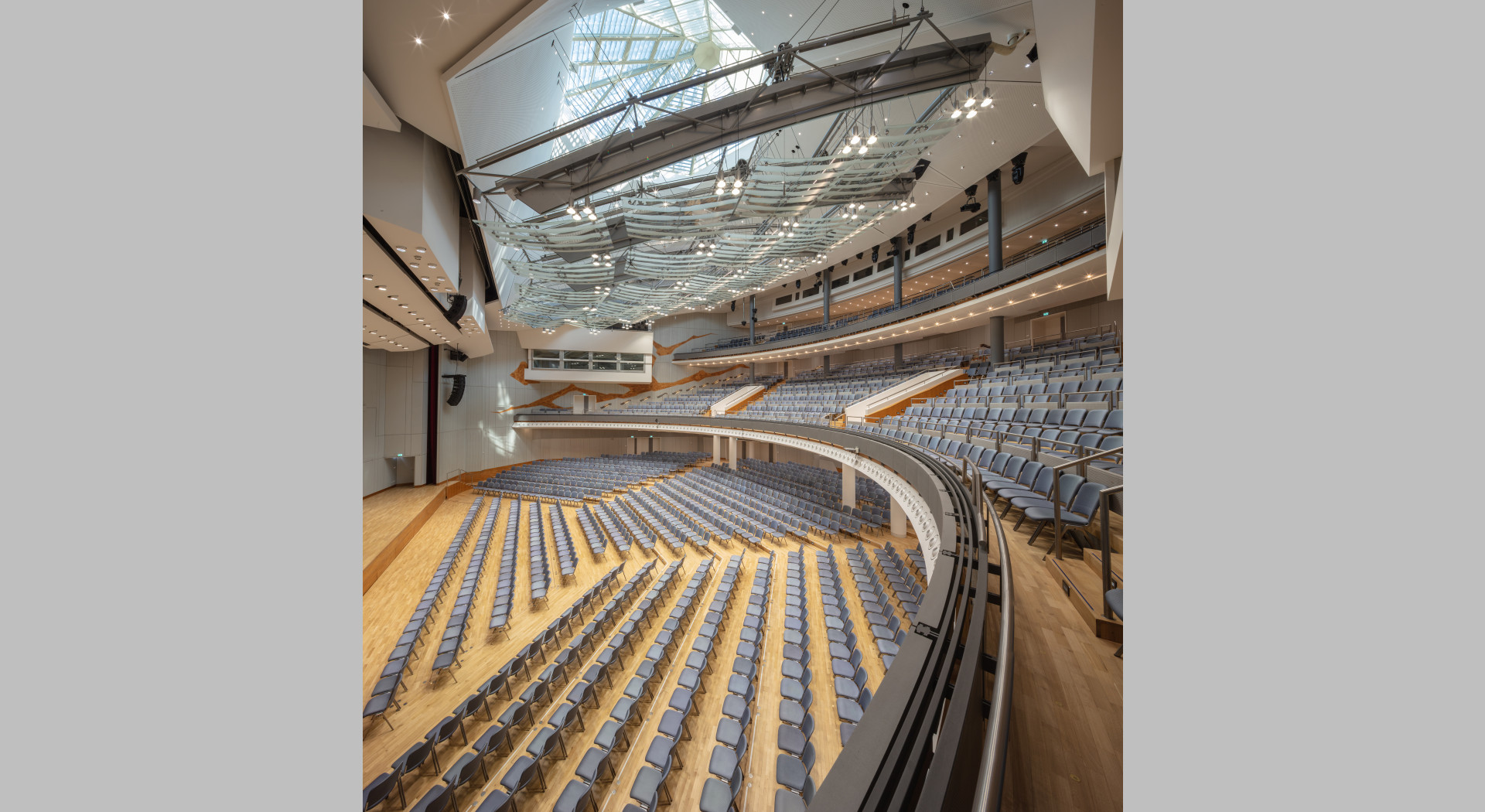 Ein gefragter Saal für Kongresse, Tagungen und Konzerte: Der Hegel-Saal im Kultur- und Kongresszentrum Liederhalle in Stuttgart