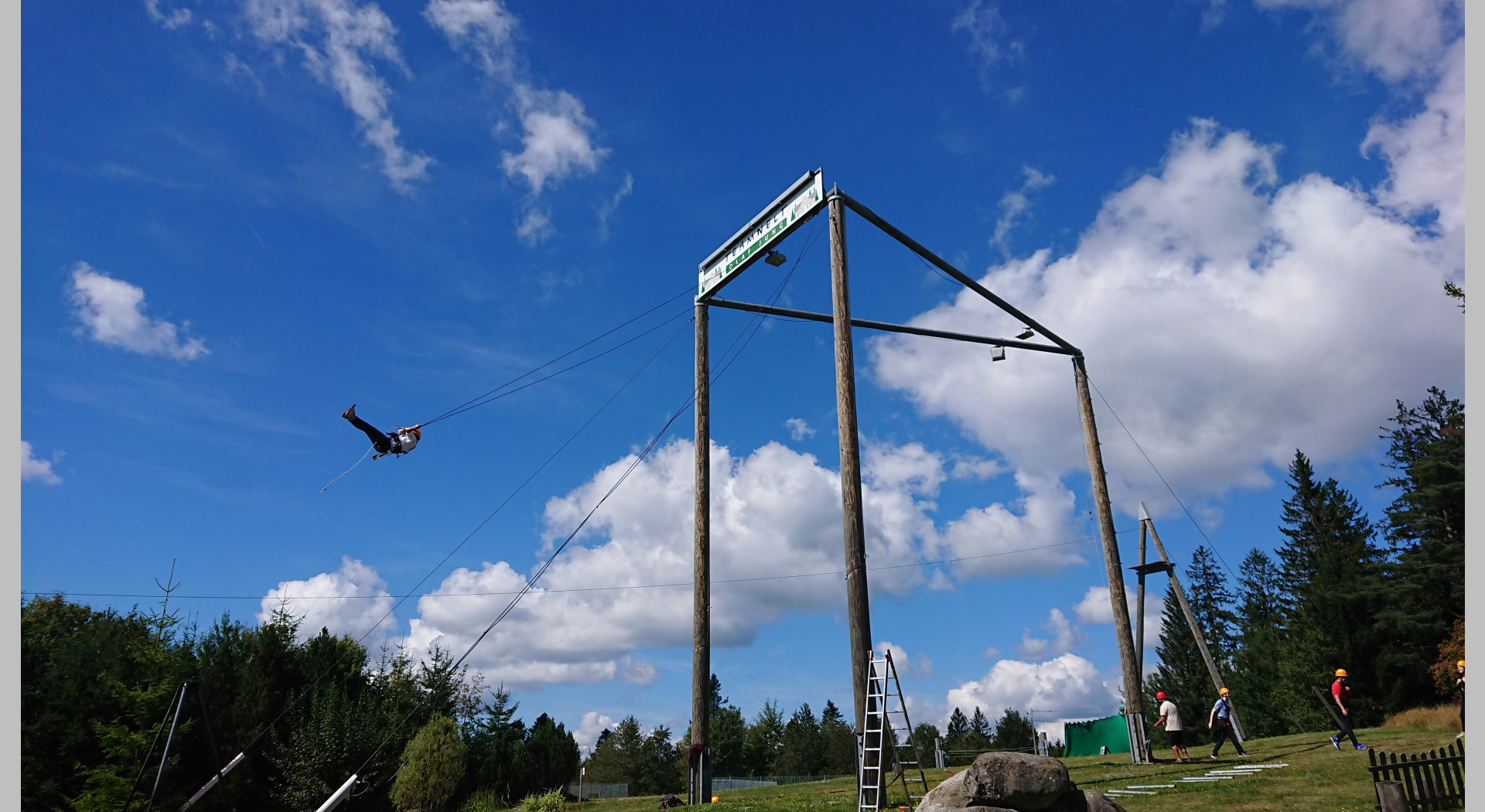 Riesenschaukel bei Teamevents