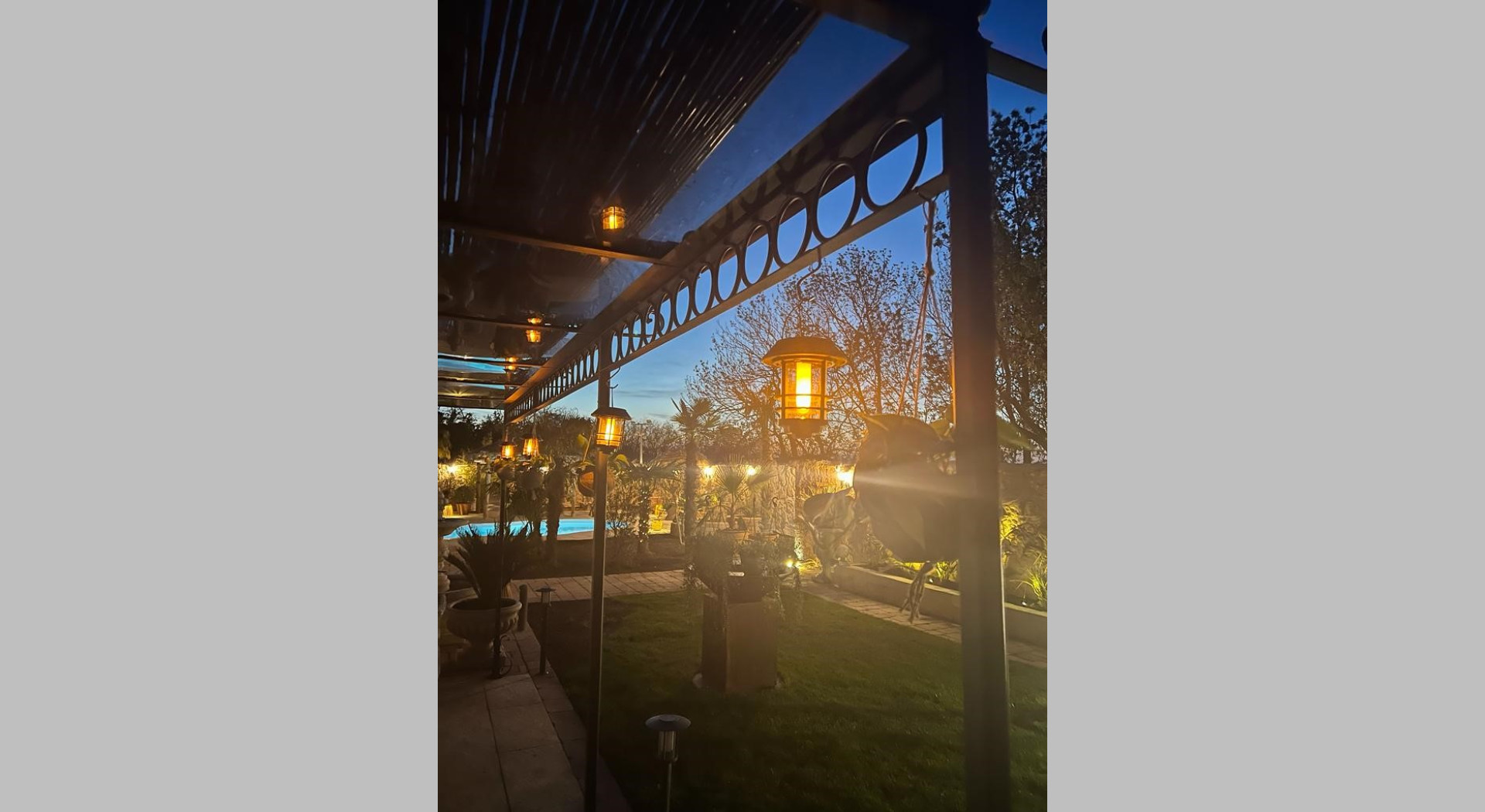 Terrasse abends